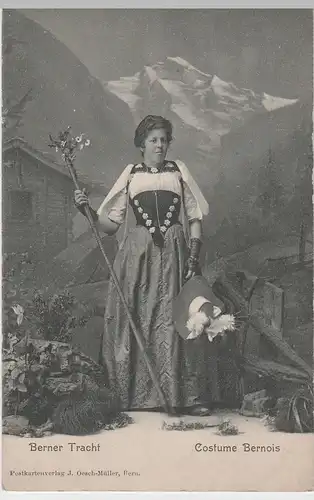 (77449) AK Bern, Frau in Berner Tracht, bis 1905