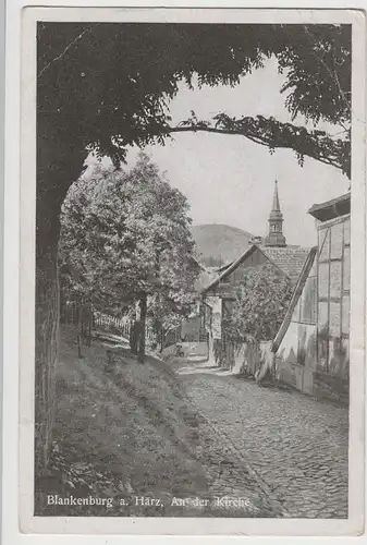 (77327) AK Blankenburg, Harz, an der Kirche