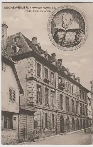 (77282) AK Buchsweiler, Bouxwiller, Bas-Rhin, ehem. Gymnasium 1915