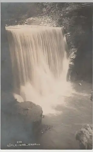 (77044) Foto AK Rappenlochschlucht, Gütle-Wasserfall, 1925