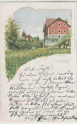 (76873) AK St. Chrischona, Haus zu den Bergen, bis 1905