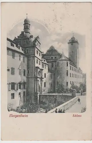 (76858) AK Mergentheim, Schloss, Feldpost 1916