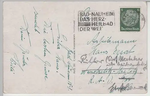 (76574) AK Bad Nauheim, Johannisberg 1938