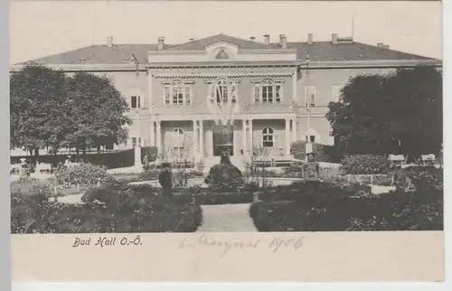 (76494) AK Bad Hall, Badehaus 1906