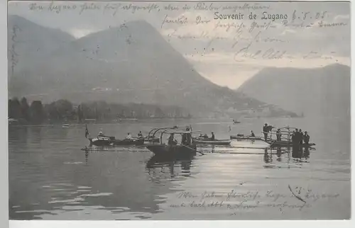 (76479) AK Lugano, Lago di Lugano, Boote 1905