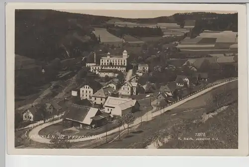 (76451) Foto AK Poniklá, Riesengebirge, Krkonoše, Ortsansicht 1930