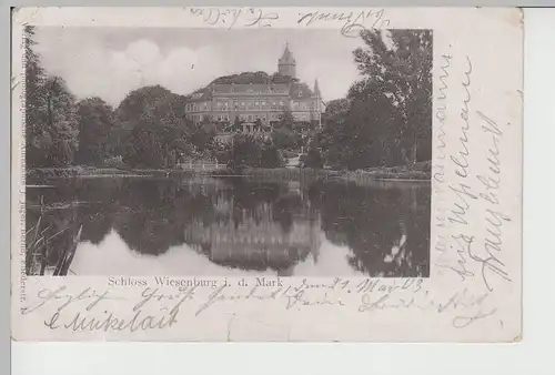 (76352) AK Schloss Wiesenburg, Mark 1903