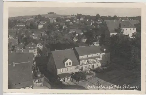 (76312) Foto AK Sächs. Schweiz, Hohnstein, Ortsansicht, nach 1945