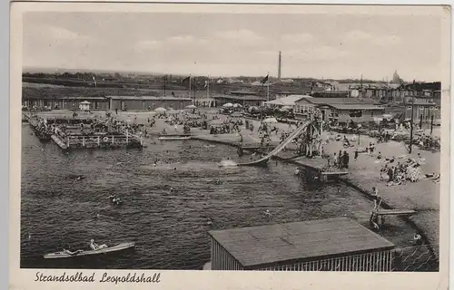 (76210) AK Leopoldshall, Strandsolbad 1942