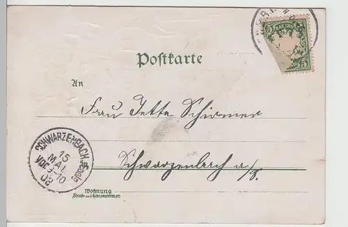 (76086) AK München, Frauenkirche, Duftende Grüße, Fliederzweige 1903