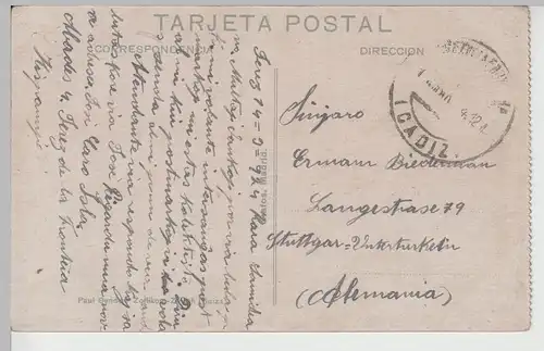 (76001) AK Madrid, Parque del Retiro, Retiro-Park, Entrada, Eingang, um 1924