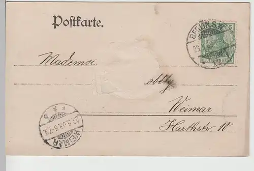 (75993) AK Gruß aus Potsdam, Sanssouci, Historische Mühle 1903