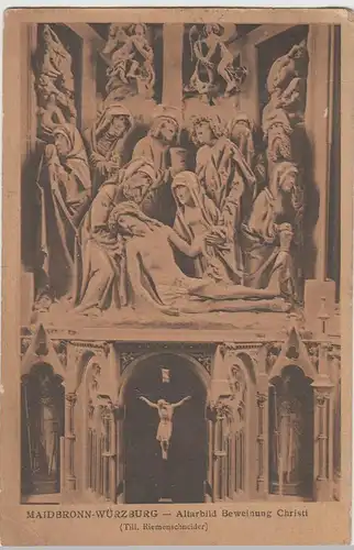 (75731) AK Maidbronn bei Würzburg, Altarbild Beweinung Christi, 1912