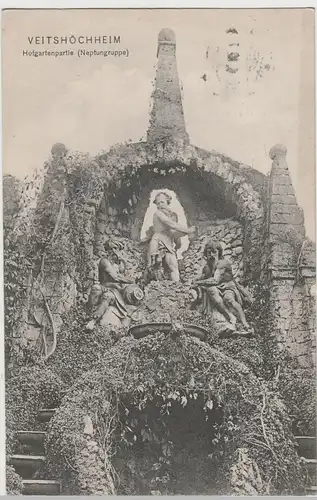 (75639) AK Veitshöchheim, Schloss, Hofgarten, Neptungruppe 1912