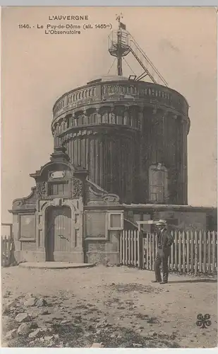(75536) AK Puy de Dôme, Auvergne, Observatorium, vor 1945