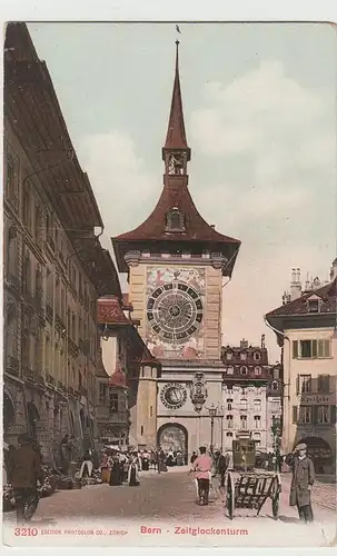(75514) AK Bern, Zeitglockenturm, vor 1945