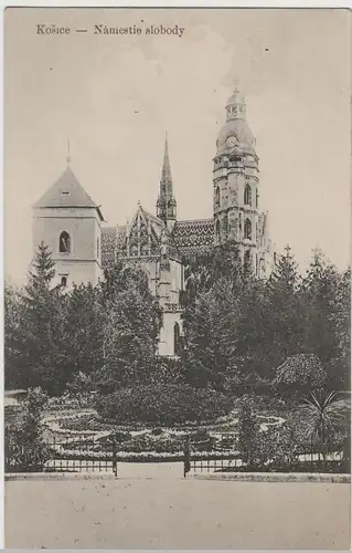 (75499) AK Košice, St.-Elisabeth-Dom, Dóm svätej Alžbety 1922