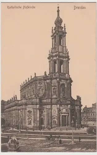 (75462) AK Dresden, Kath. Hofkirche, vor 1945