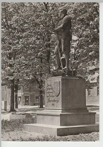 (75222) Foto AK Marienberg (Erzgeb.), Herzog Heinrich-Denkmal 1977