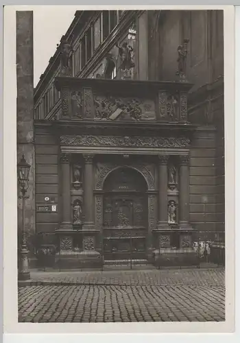 (75209) Foto AK Dresden, Portal am Jüdenhof, 1956