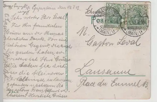 (75131) AK Eppstein im Taunus, Gesamtansicht, 1912