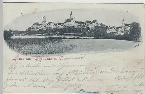 (75125) AK Gruss aus Neuburg a.Donau, 1900