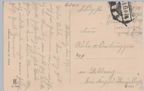 (75051) AK Altenessen, Marienhospital, Feldpost 1915