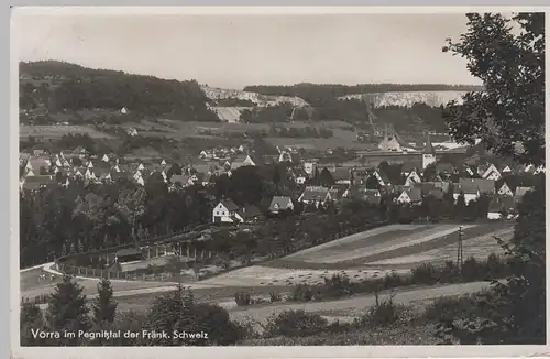 (74987) Foto AK Vorra im Pegnitztal, Gesamtansicht 1939