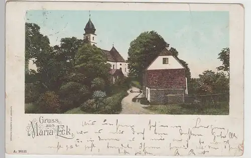 (74923) AK Gruss aus Maria Eck, Siegsdorf, 1903