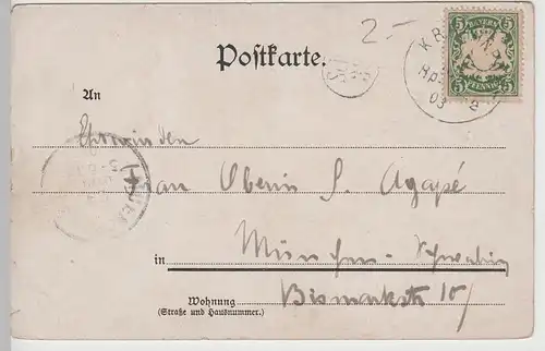 (74923) AK Gruss aus Maria Eck, Siegsdorf, 1903