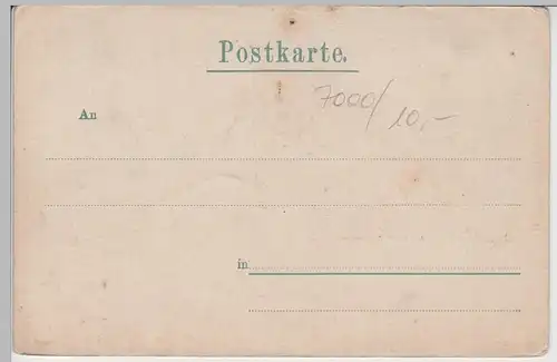 (74837) AK Stuttgart, Gesamtansicht von der Karlshöhe, bis 1905