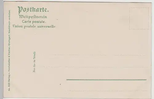 (74824) AK Stuttgart, Wandgemälde i. Restaurant Friedrichsbau, bis 1905