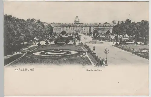 (74820) AK Karlsruhe, Residenzschloss, um 1905