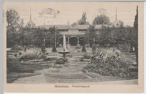 (74819) AK Mannheim, Friedrichspark 1924