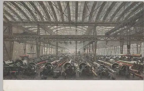 (74710) Künstler AK Essen, Krupp A.G., Kanonenwerkstatt XI, vor 1945