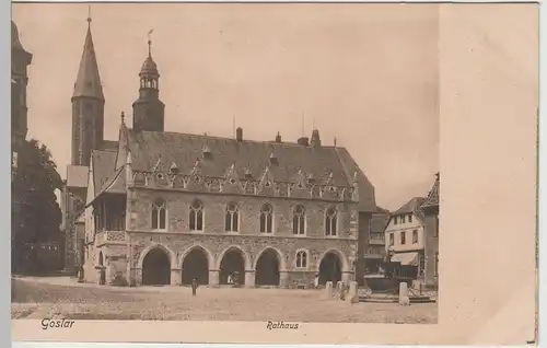 (74695) AK Goslar, Rathaus, vor 1920