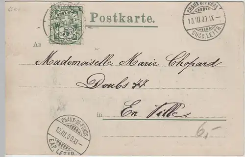 (74676) AK Gruss aus Ulm, Partie an der Blau, Mondscheinkarte 1900