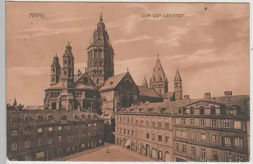 (74661) AK Mainz, Dom vom Leichhof, 1913