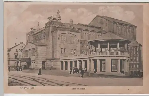 (74641) AK Dortmund, Stadttheater, aus Leporello vor 1945