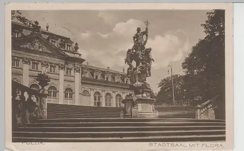 (74528) AK Fulda, Stadtsaal mit Flora, Feldpost 1915