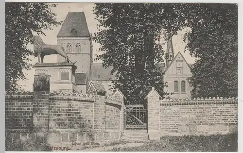 (74523) AK Ratzeburg, Löwe und Dom, vor 1920