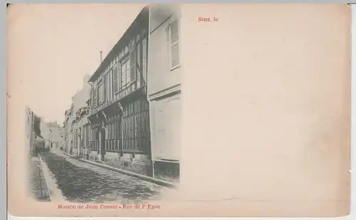 (74471) AK Sens (Yonne), maison de Jean Cousin, rue de l'Epée, bis 1905