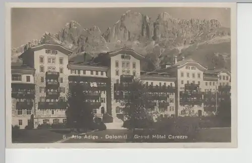 (74465) Foto AK Alto Adige, Grand Hotel Carezze, 1920er