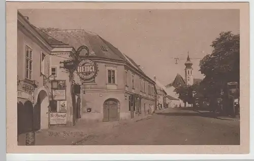 (74446) AK Wien Grinzing, Partie am Weinhaus Hengl, Feldpost 1943