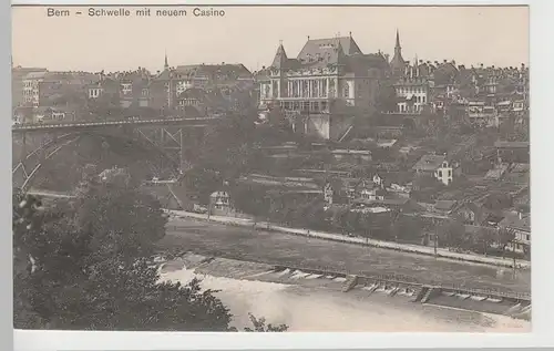 (74395) AK Bern, Schwelle mit neuem Casino, vor 1945