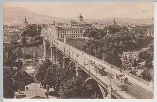 (74384) AK Bern, Kornhausbrücke und Theater, vor 1945