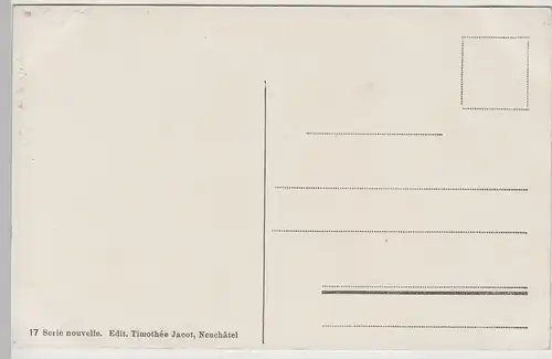 (74380) AK Bern, Gesamtansicht bei Mondschein, vor 1945