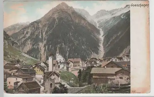 (74353) AK Göschenen, Gesamtansicht, vor 1920