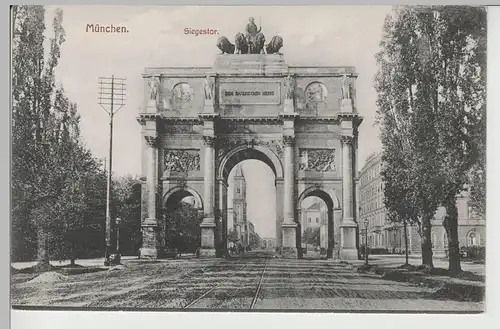 (74219) AK München, Siegestor, vor 1945