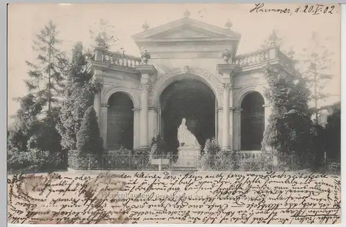(74183) AK Hannover Herrenhausen, Grabdenkmal der Kurfürstin Sophie, 1902